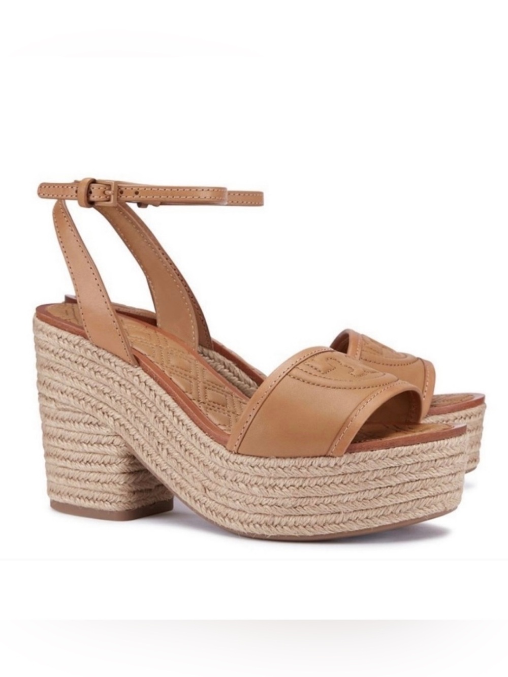 Tory Burch Fleming Tan Platform Espadrille
Sandals, size 8.5 Tan Platform